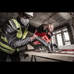 Пила дискова занурювальна акумуляторна безщіткова MILWAUKEE, M18 FPS55-0P, Ø165мм (каркас, PACKOUT) - мініатюра 7
