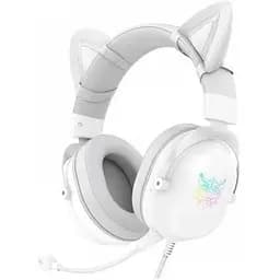 Ігри навушники з вушками Onikuma X11 Gaming CAT with LED фіолетові - мініатюра 10