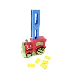 Потяг з 60 різнокольоровими доміно