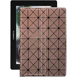 Чехол StatusCASE из экокожи для планшета Lenovo Idea Pad S6000h Коричневый ромб