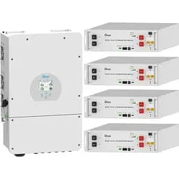 Система зберігання енергії Deye SUN-12K-SG02LP1-EU-AM3 12kW + 4 АКБ SE-G5.1 Pro-B 20.48 kWh (51.2V/100Ah/5120Wh) [159445]