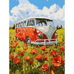 Картина за номерами "Подорож у червоне" ©art_selena_ua Ідейка KHO6392, 30х40 см