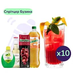 Коктейль безалкогольный Спритцер Бузина (набор ингредиентов) х10 порций