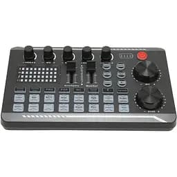 Звукова мікшерна плата, звукова карта для зміни голосу з кількома звуковими ефектами, жива звукова карта для прямої трансляції