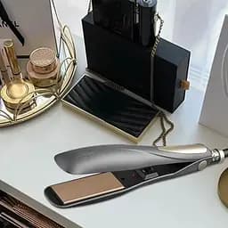 Керамічний випрямляч для волосся Maestro MR-250 зі швидким нагріванням до 200°C 35Вт Сірий/Золото - мініатюра 3