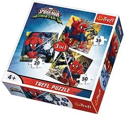 Набор Пазлы - (3в1) - "Мир для Человека-паука" / Дисней Марвел Человек-паук