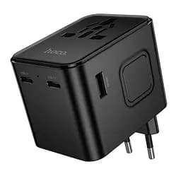 Зарядний пристрій Hoco AC30 2 USB/2 Type-C CN to EU чорний - мініатюра 3