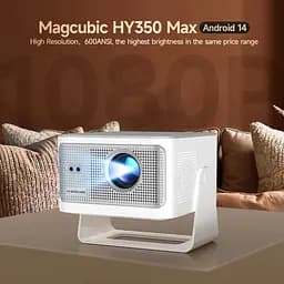 Смарт проектор з автофокусом Magcubic HY350 Max Android 14, chip H726, 8K24fps, 2GB/16GB Wi-Fi 2.4G/5G Кінотеатр White (19033) - мініатюра 2