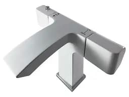 Смеситель для умывальника термостатический латунный корпус гайка белый/хром Gappo 1/6 G1007-50 Белый