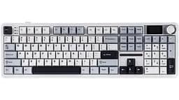 Клавіатура Aula F108 Pro Wireless Gasket Keyboard Reaper Switch 2.4G/BT EN/UA White (6978080501318) - мініатюра 3