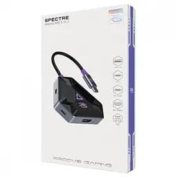 Type-C-Хаб Proove Gaming Spectre (2*USB3.0 + Type-C + PD100W + HDMI) - мініатюра 2