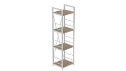 Етажерка 4/34 Серії Коннект 120x34x28 білий ДСП Дуб Сан-Марино 16мм FRD-104278 - мініатюра 6