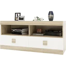 Тумба під телевізор Еверест Соната ТБ 1100 Дуб сонома/Білий (DTM-2255)