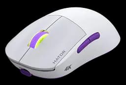 Миша бездротова Hator Quasar 2 Ultra 4K White/Lilac (HTM571WL)