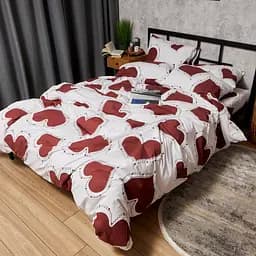 Комплект постільної білизни Moon&Star King Size 220x240 наволочки 2х40х60 Romantic Mood Бязь Gold Люкс - мініатюра 7