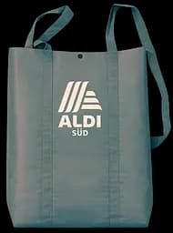 Сумка-рюкзак Aldi легка складна шопер 48х38 см Сіра