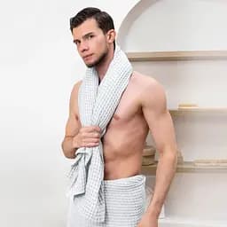 Рушник вафельний Cosas Snow Greek Waffle 35х75 см (Towel_01Snow_GreekWaffle_35x75) - мініатюра 7