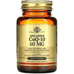 Коэнзим Q-10 Solgar Megasorb CoQ-10, 60 мг 120 капсул
