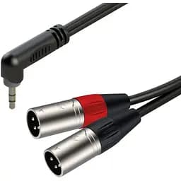 Готовый аудио кабель Roxtone Mini-Jack 3.5мм угловой - 2xXLR Male RAYC-190A-L2 2м