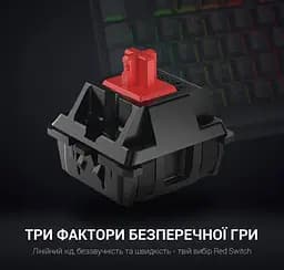 Клавіатура ігрова механічна GamePro GPMK-85 Black USB Red Switch - мініатюра 4