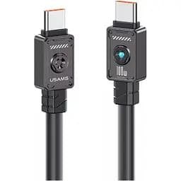 Кабель Usams US-SJ684 USB-C to USB-C 100W 1.2m Black (SJ684USB01) [153992]