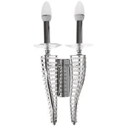 Бра Brille BR-01 303W/2 настенное накладное в спальню хрустальное свеча