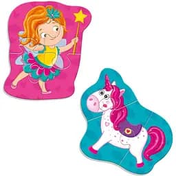 Беби пазлы на магните Vladi Toys Малюк зможе Фея та єдинорог 7 элементов (VT3208-30)