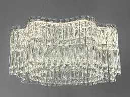 Підвісна LED-люстра Diasha 576/600HR, кришталь, пульт, 85 W, 58 см, 0-16m2 - мініатюра 3