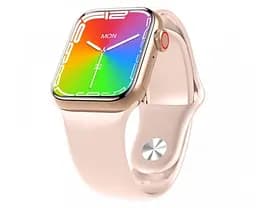 Золотий смарт-годинник Smart Watch GS7 MINI 41 мм, Фітнес годинник з тонометром та пульсоксиметром