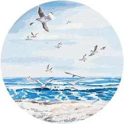 Картина по номерам Brushme Полет над морем © Iryna Ponna 40x40 см