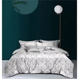 Комплект постільної білизни Soho Memoria Flower Latte Євро 200x230 см сірий (A130085)