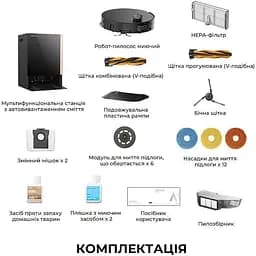 Робот-пилосос Mova MOBIUS 60 Black (RLV83LE) - мініатюра 25