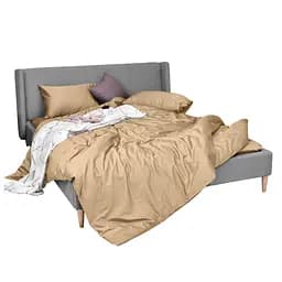 Комплект постільної білизни Ideia Сатин полуторний 145х215 см (8-36084_беж)