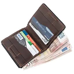 Шкіряне портмоне Grande Pelle 9.5х10х2 см acs0014767 - мініатюра 4