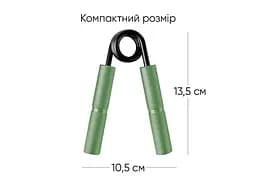 Кистьовий еспандер EasyFit Hand Grip PRO 91 кг зелений (200 lb) - мініатюра 2