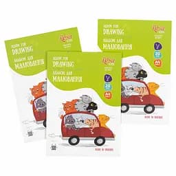 Альбом-склейка для малювання Cats in the Car А4 100г/м2 20л ROSA Kids - мініатюра 2