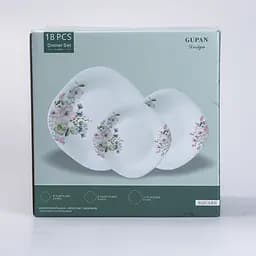 Столовий сервіз на 6 персон порцеляновий Harmony, білий Yiwu HP-7-714 - мініатюра 14