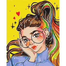Картина по номерам Brushme Яркий образ @nila_art_art 40x50 см