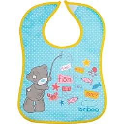 Нагрудник бавовняний Baboo Me to You, 3+ міс., синій (11-101)