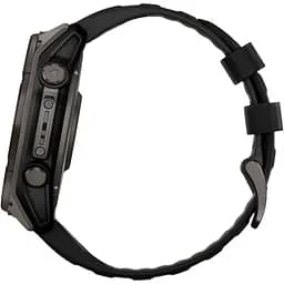 Смарт-годинник Garmin Fenix 8 Solar Sapphire 51mm Carbon Gray DLC Titanium with Black/Pebble Gray Silicone Band (010-02907-10/11/70) [115055] - мініатюра 4