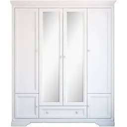 Шкаф для одежды в спальню Гербор Клео 4d/1s Белый (GRB-1417)