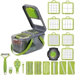 Многофункциональная овощерезка 22 в 1 с дуршлагом, корзиной и контейнером