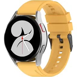 Ремінець для Samsung Galaxy Watch 4 Classic 42mm - жовтий ширина кріплення 20мм силікон Watchbands GT (W45-4WB35969806)