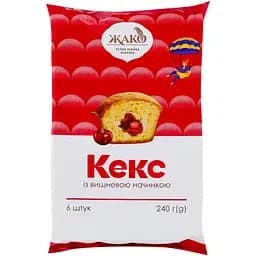 Кекс Жако з вишневою начинкою 240 г