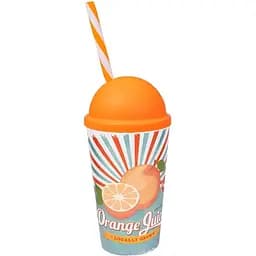 Стакан с трубочкой Herevin Orange Juice 650 мл (161947-028)