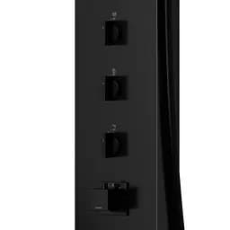 Душова панель Corsan Neo black LED з виливом та термостатом S060TBLLEDW, Чорний матовий - мініатюра 5