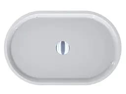 Умивальник Miraggio SORRENTO (0000244) Miramarble, Глянцевий, Накладний, Білий - мініатюра 4