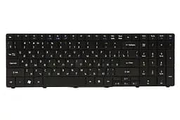 Клавiатура для ноутбука ACER Aspire 5810 чорний, чорний фрейм