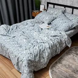 Комплект постільної білизни Moon&Star Дитячий 110x140 см наволочки 2x40x40 см Silver Stars Бязь Gold Люкс - мініатюра 8