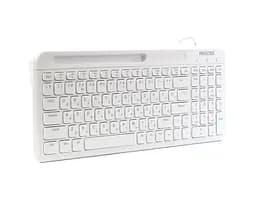 Клавіатура Maxxter White (KB-01W-UA) - мініатюра 2